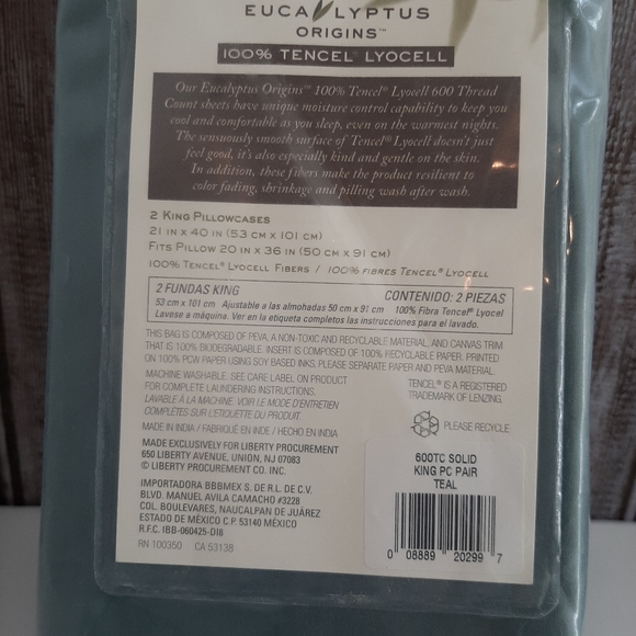Eucalyptus Origins Bedding Eucalyptus Origins Tencel Pair Of King